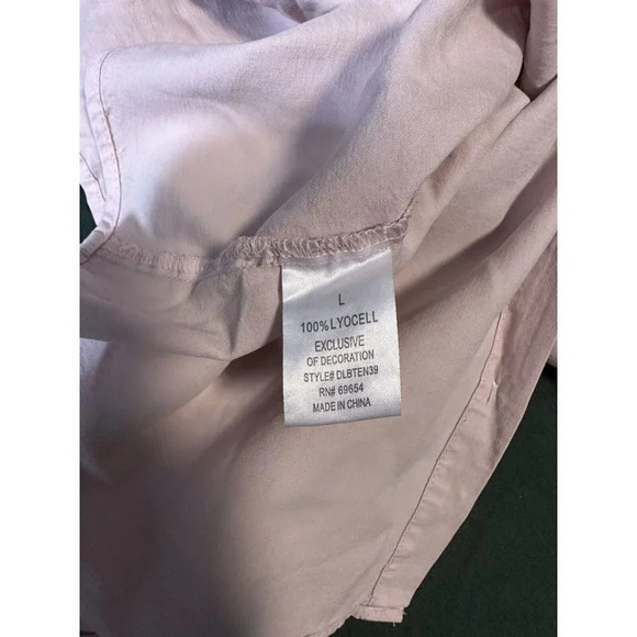 New Harper Heritage Button Up Women’s Top Size Large In Pink #0835 - Picture 8 of 9